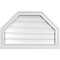 Ekena Millwork Octagonal Top Surface Mount PVC Gable Vent w/ 2"W x 2"P Brickmould Sill Frame, 28"W x 18"H GVPOT28X1803SF - alternate 1